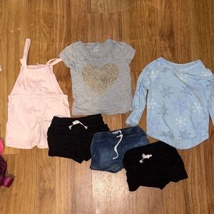 Kids Matching Set with Heart and Snowflake Designs